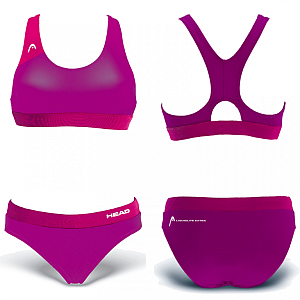 Női fürdőruha Head VOLLEY BIKINI rózsaszín - DE30