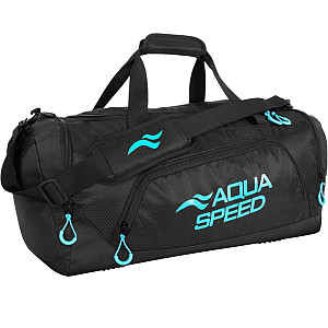 Aqua Speed SPORT DUFFLE BAG L 43L utazótáska - fekete/türkiz