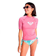 Női lycra póló Roxy HEARTED ROSE rövid ujjú