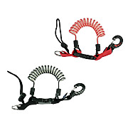 Spirális visszahúzó műanyag karabinerrel