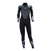 Női neoprén öltöny Aqua Lung HYDROFLEX FULL SUIT 3mm fekete/fehér