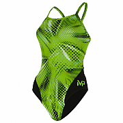Női fürdőruha Michael Phelps MESA LADY MID BACK többszínű / zöld