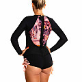 Női neoprén fürdőruha Kaiwai PINK PANTY hosszú ujjú