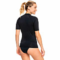 Női lycra póló Roxy BLACK rövid ujjú
