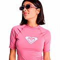 Női lycra póló Roxy HEARTED ROSE rövid ujjú