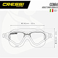 Cressi COBRA XP úszószemüveg - kék