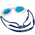 Aqua Speed ​​​​Vortex tükrös úszószemüveg tokkal, fehér
