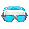 Úszószemüveg Aqua Sphere VISTA titán tükör szemüveg átlátszó / szürke
