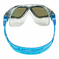 Úszószemüveg Aqua Sphere VISTA titán tükör szemüveg átlátszó / szürke