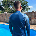 Férfi lycra póló Agama BLUE MAN, hosszú ujjú