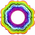 Felfújható gyűrű Bestway 36163 RAINBOW RIBBON TUBE JELLY 115 cm piros