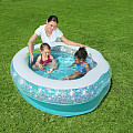 Felfújható medence Bestway 52489 SPARKLE SHELL KIDDIE POOL 150 x 127 x 43 cm