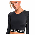 Női lycra póló Roxy FITNESS CROP, hosszú ujjú