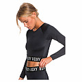 Női lycra póló Roxy FITNESS CROP, hosszú ujjú