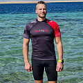 Férfi lycra póló DIVE TEAM MAN, rövid ujjú