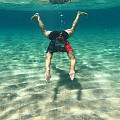 Férfi lycra póló DIVE TEAM MAN, rövid ujjú